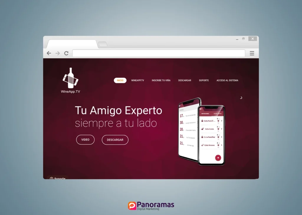 Landing para App de Escaneo de Vinos